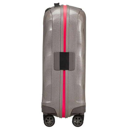 Samsonite C-Lite 55 cm Expandable 4-Wheel Cabin Spinner Suitcase - Pearl / Fuchsia (Limited Edition)