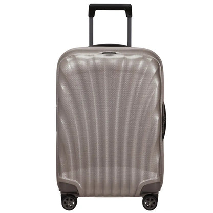 Samsonite C-Lite 55 cm Expandable 4-Wheel Cabin Spinner Suitcase - Pearl / Fuchsia (Limited Edition)