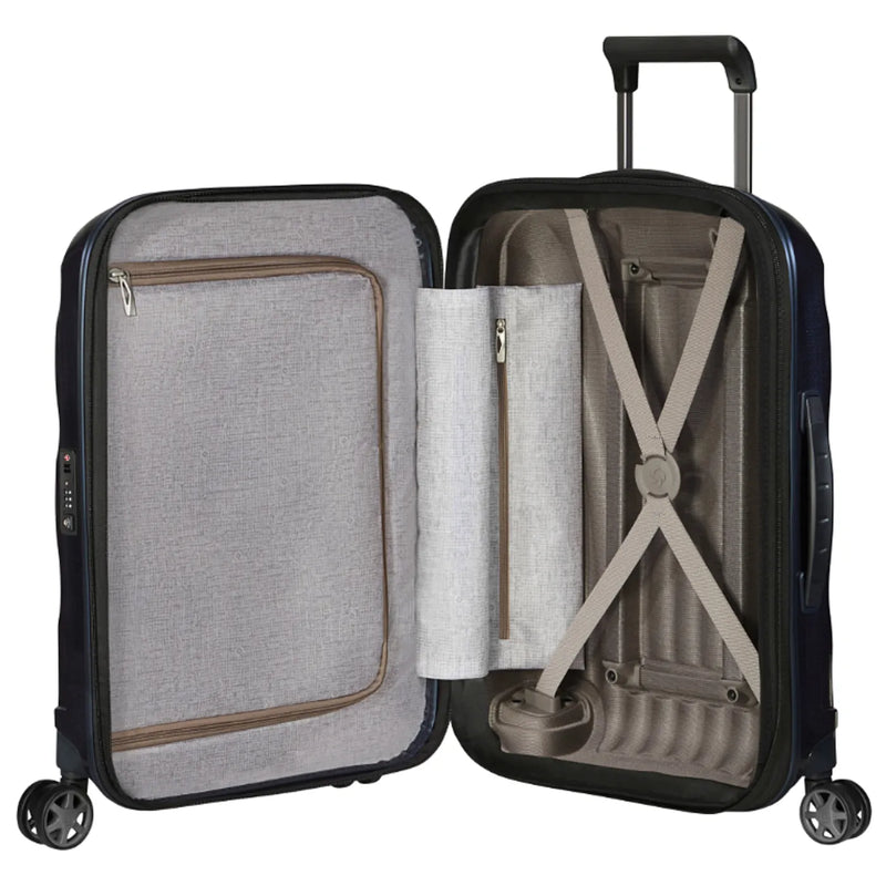 Samsonite C-Lite 55cm 4-Wheel Expandable Cabin Spinner Suitcase - Midnight Blue
