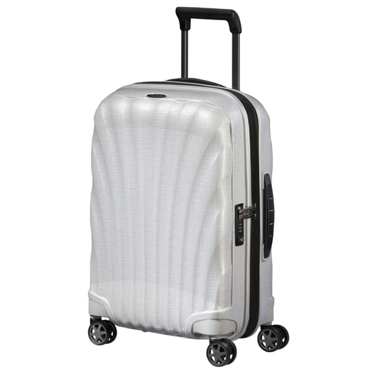 Samsonite C-Lite 55cm 4-Wheel Expandable Cabin Spinner Suitcase - Off White