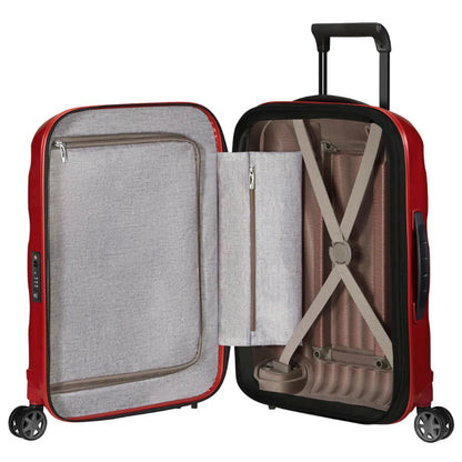 Samsonite C-Lite 55cm 4-Wheel Expandable Cabin Spinner Suitcase - Chili Red