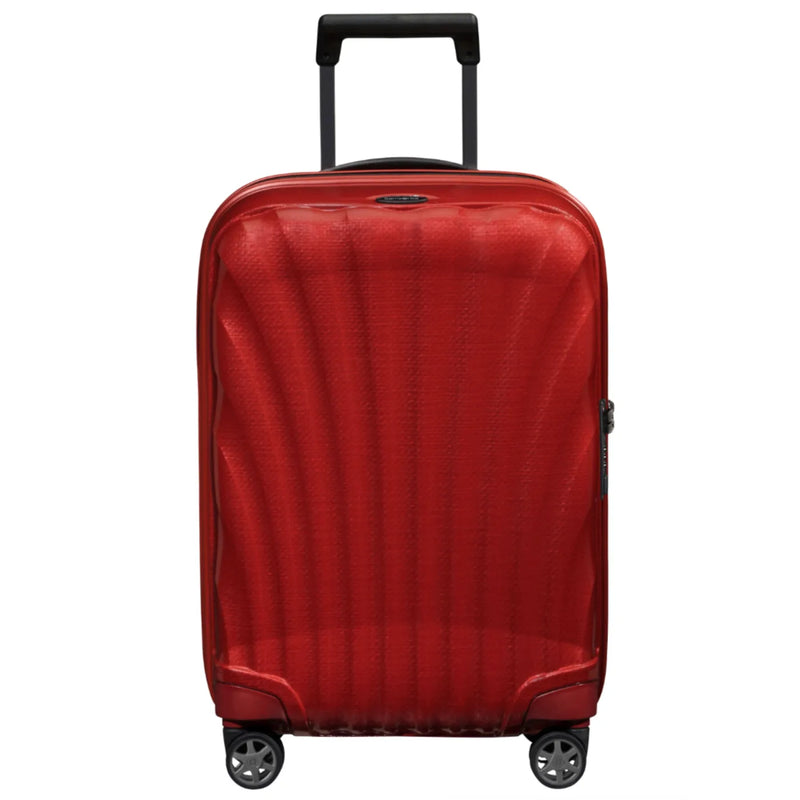 Samsonite C-Lite 55cm 4-Wheel Expandable Cabin Spinner Suitcase - Chili Red