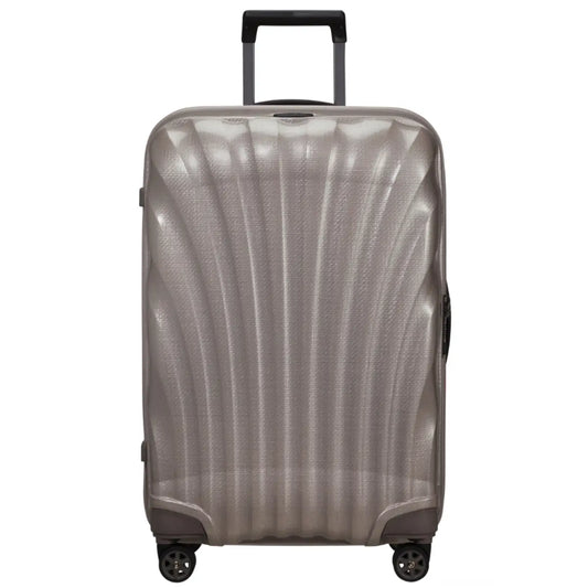 Samsonite C-Lite 69 cm 4 Wheel Spinner Suitcase - Pearl / Fuchsia (Limited Edition)