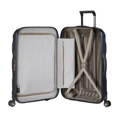 Elastic cross straps for securing luggage