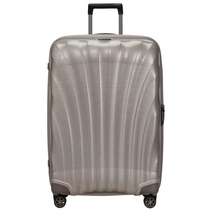 Samsonite C-Lite 75 cm 4 Wheel Spinner Suitcase - Pearl / Fuchsia (Limited Edition)
