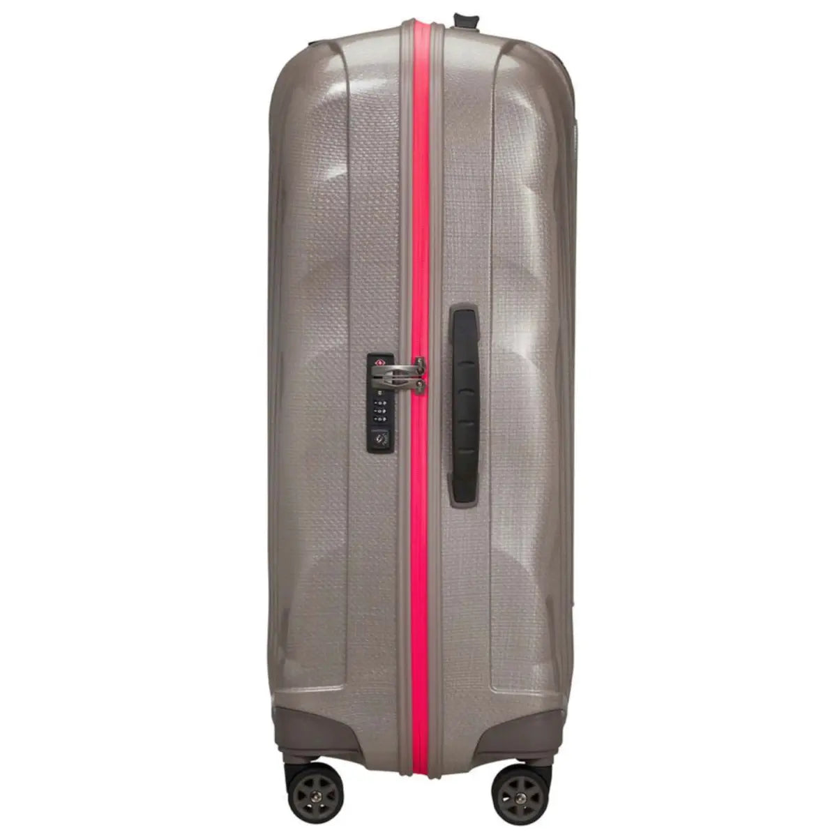 Samsonite C-Lite 75 cm 4 Wheel Spinner Suitcase - Pearl / Fuchsia (Limited Edition)