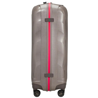 Samsonite C-Lite 75 cm 4 Wheel Spinner Suitcase - Pearl / Fuchsia (Limited Edition)