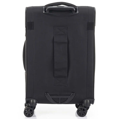 Luggage sleeve on rear of bag