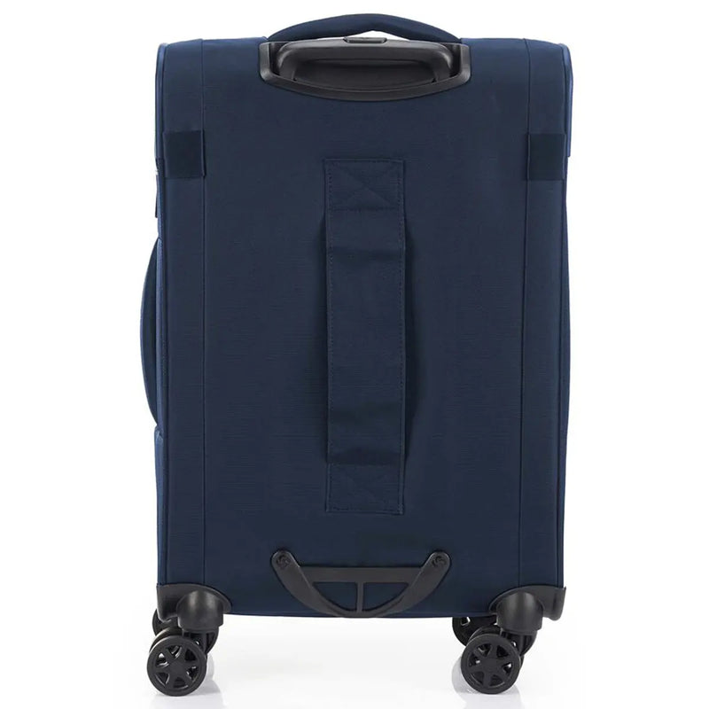 Luggage sleeve on rear of bag
