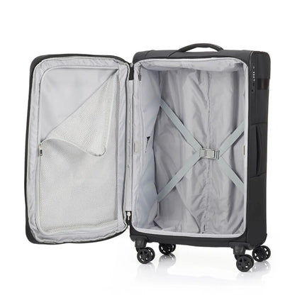 Cross ribbon straps on the bottom