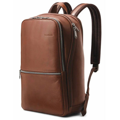Samsonite Classic Leather 14.1" Laptop Backpack - Cognac