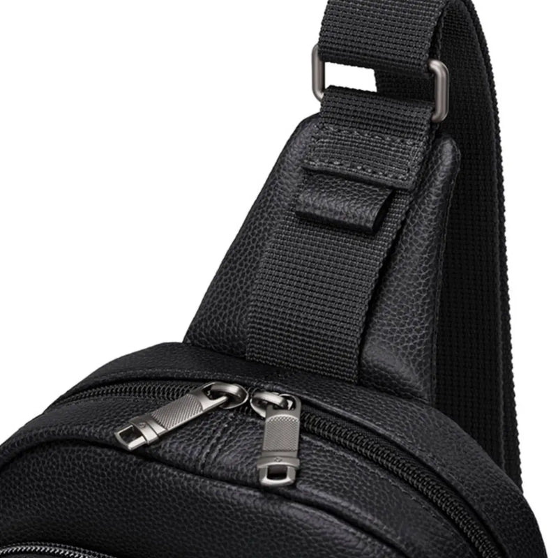 Samsonite Classic Leather Sling Bag - Black