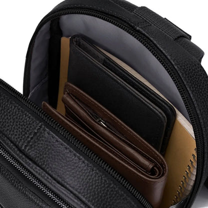 Samsonite Classic Leather Sling Bag - Black