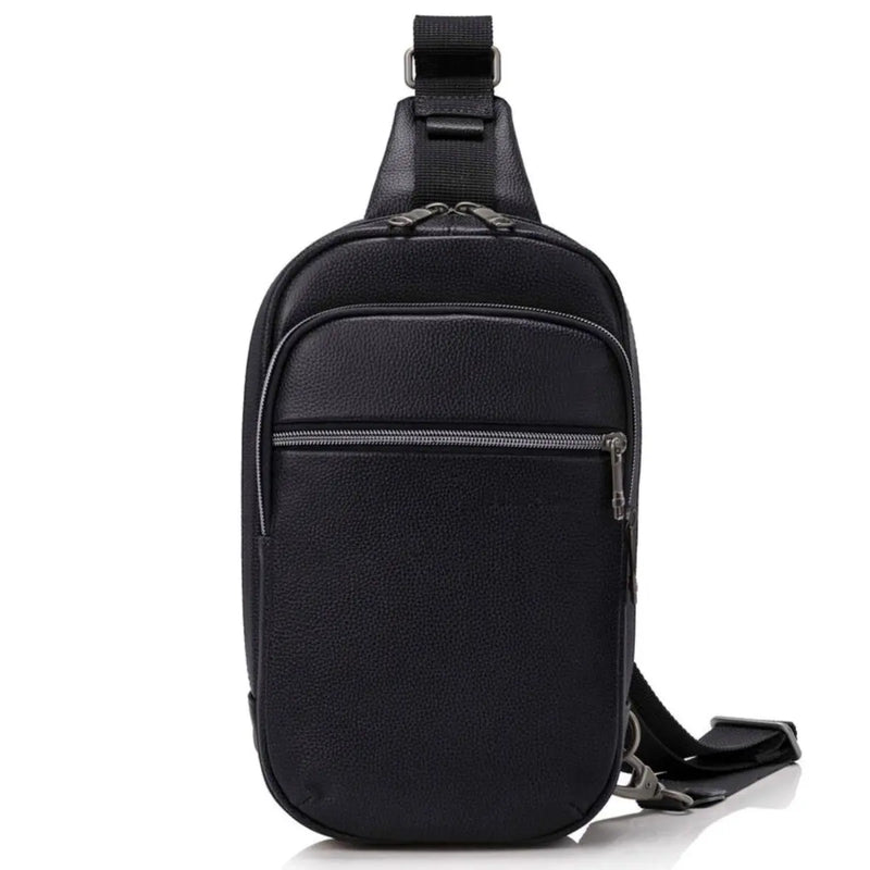 Samsonite Classic Leather Sling Bag - Black