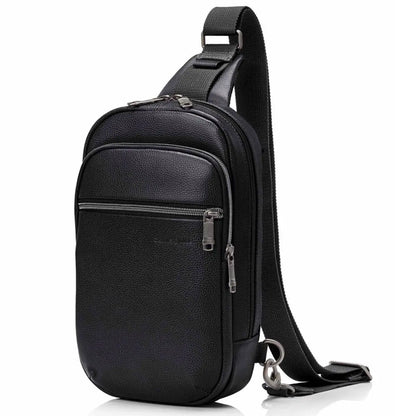 Samsonite Classic Leather Sling Bag - Black