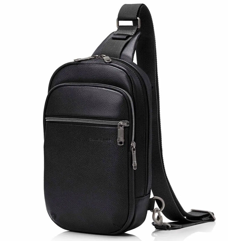 Samsonite Classic Leather Sling Bag - Black