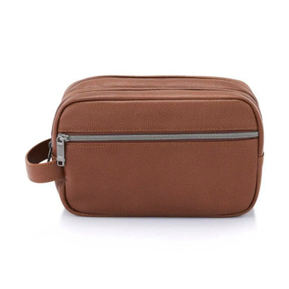 Samsonite Classic Leather Toiletry Kit - Cognac