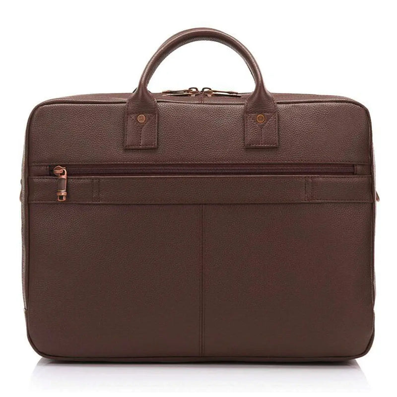 Samsonite Classic Leather Toploader 15.6’’ Laptop Bag - Chocolate