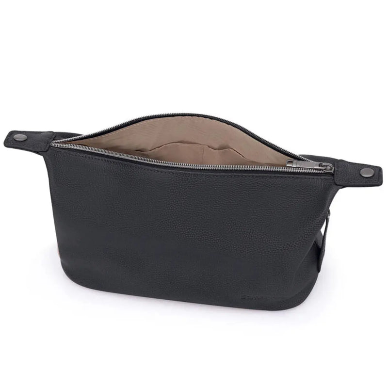 Samsonite Classic Leather Wash Bag - Black
