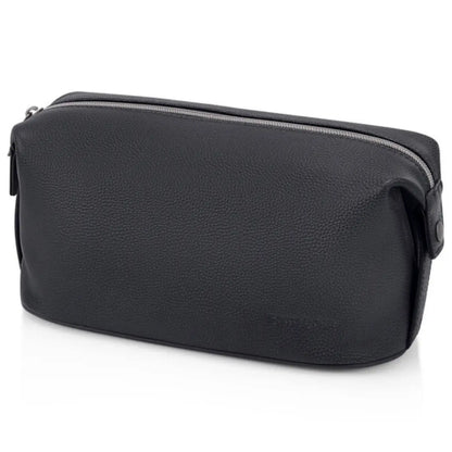 Samsonite Classic Leather Wash Bag - Black