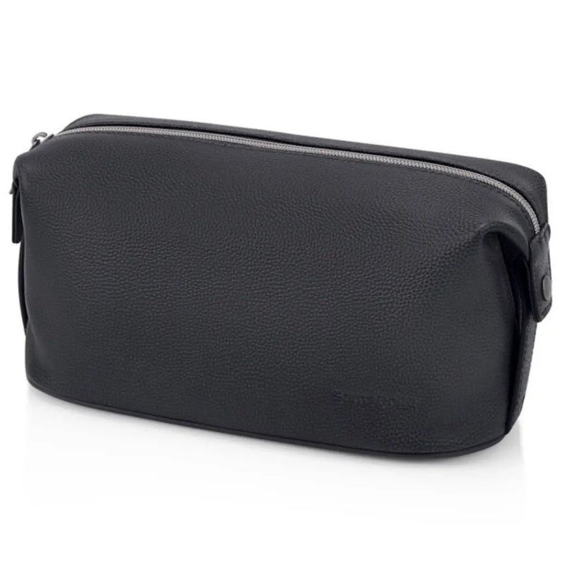 Samsonite Classic Leather Wash Bag - Black