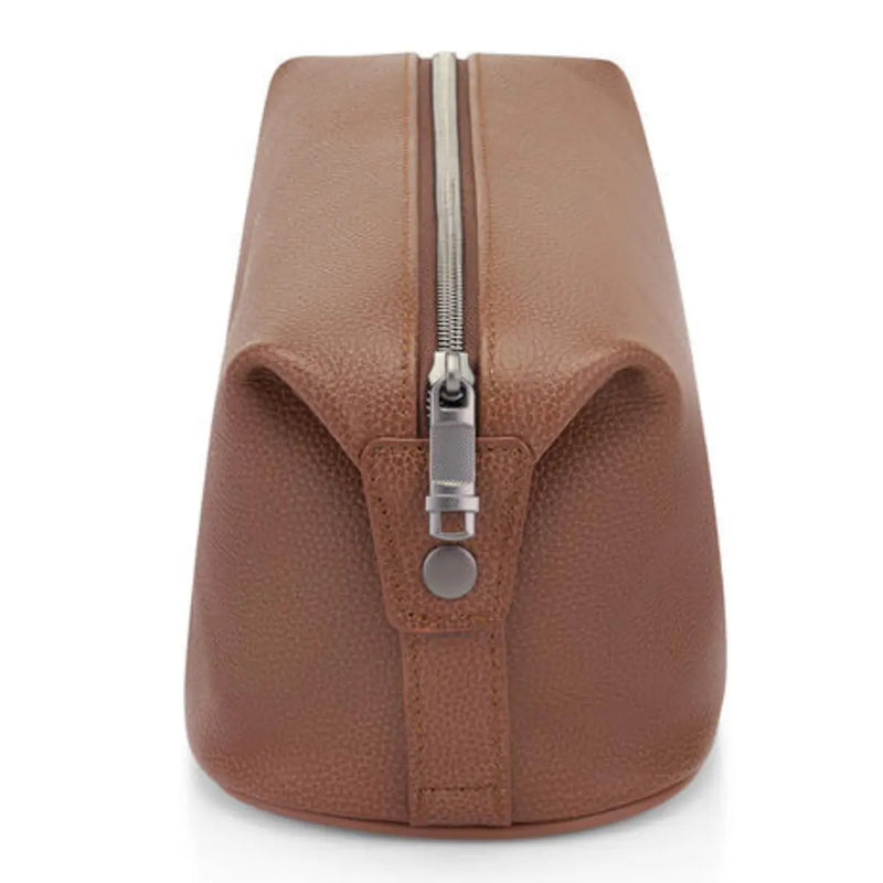 Samsonite Classic Leather Wash Bag - Cognac