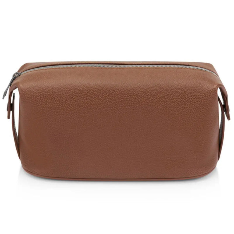 Samsonite Classic Leather Wash Bag - Cognac