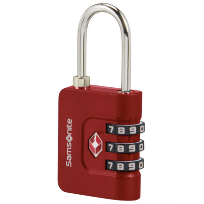 Samsonite CombiLock 3 Dial TSA - Red