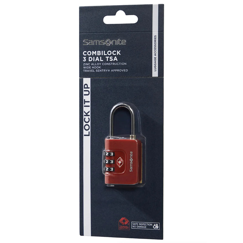 Samsonite CombiLock 3 Dial TSA - Red