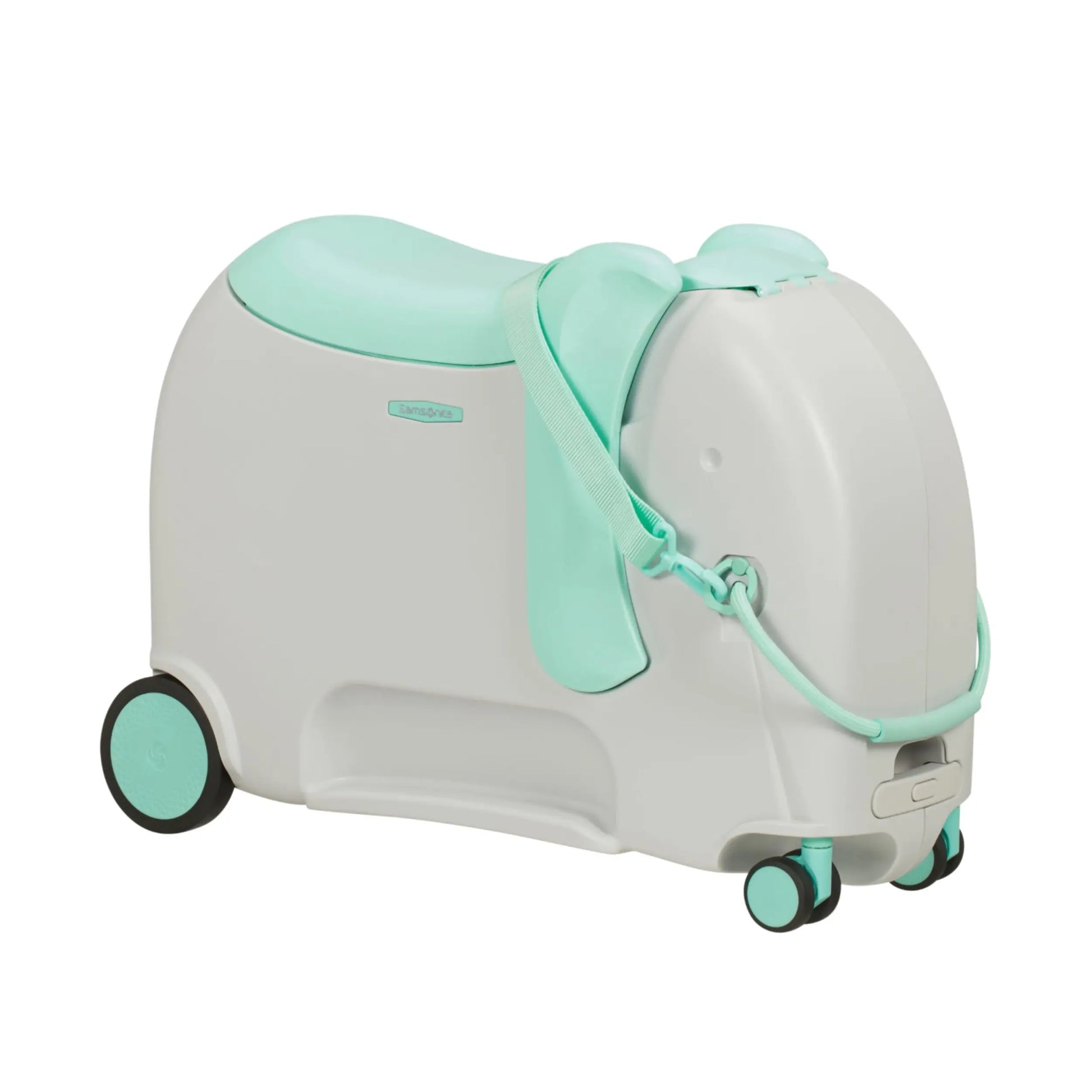 Samsonite Dream Rider DLX Ride-On Children's 4 Wheel Spinner Suitcase - Elephant Minty