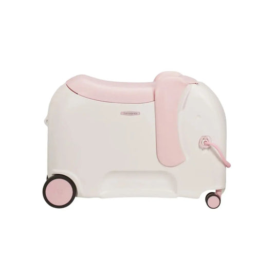 Samsonite Dream Rider DLX Ride-On Kids 4 Wheel Spinner Luggage - Elephant Peachy