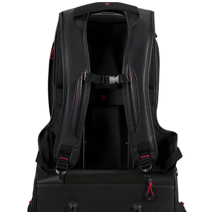 Smart sleeve on rear slips over luggage trolley handles