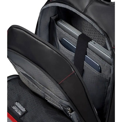 Main zippered compartment with built-in padded sleeves for laptops screen up to 14.1" and tablets up to 11"