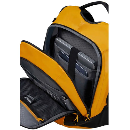 Main zippered compartment with built-in padded sleeves for laptops screen up to 17.3" and tablets up to 11"