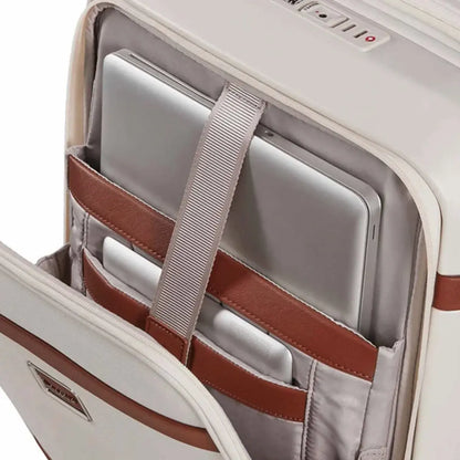 Samsonite Image 55 cm Easy Access Expandable Carry-on Suitcase - Ivory