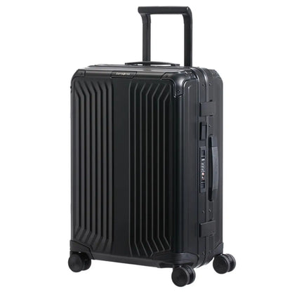 Samsonite Lite-Box ALU Anodised Aluminium 55 cm 4 Wheeled Spinner - Black