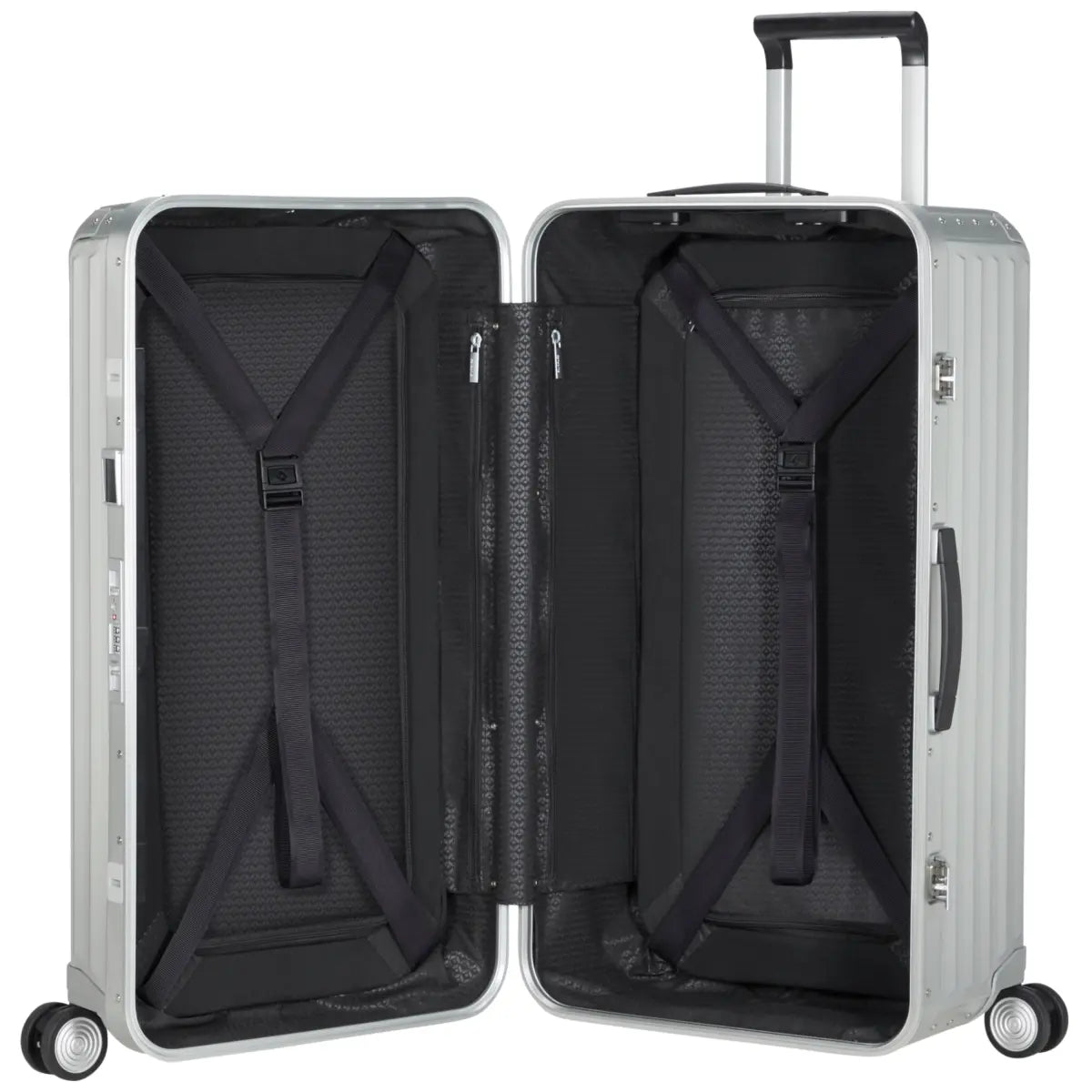 Samsonite Lite-Box ALU Anodised Aluminium 80 cm 4 Wheel Trunk - Aluminium