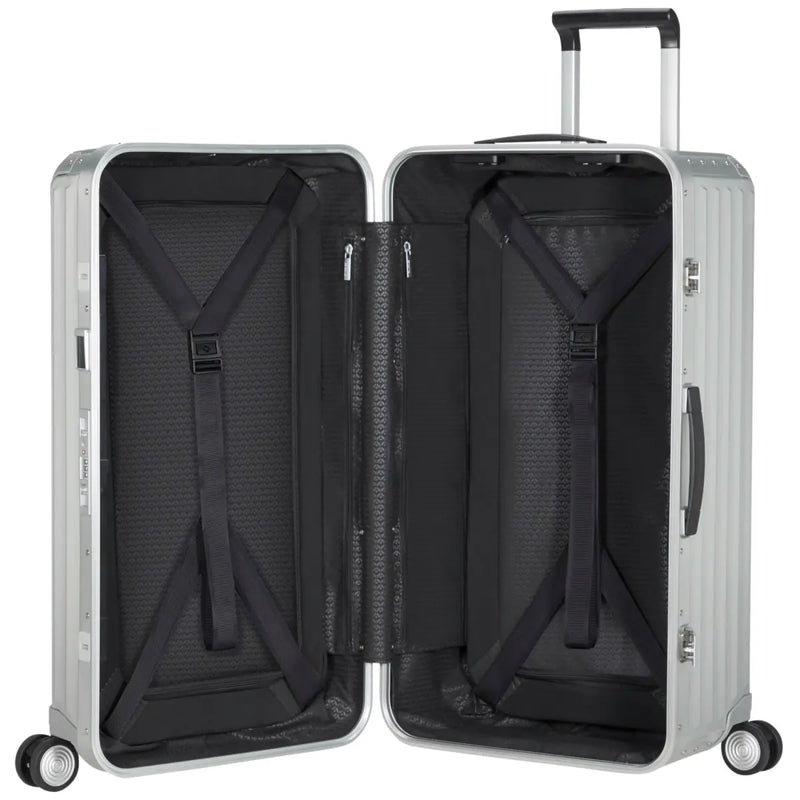 Samsonite Lite-Box ALU Anodised Aluminium 80 cm 4 Wheel Trunk - Aluminium