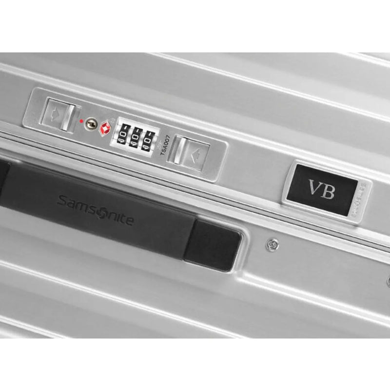 Samsonite Lite-Box ALU Anodised Aluminium 80 cm 4 Wheel Trunk - Aluminium