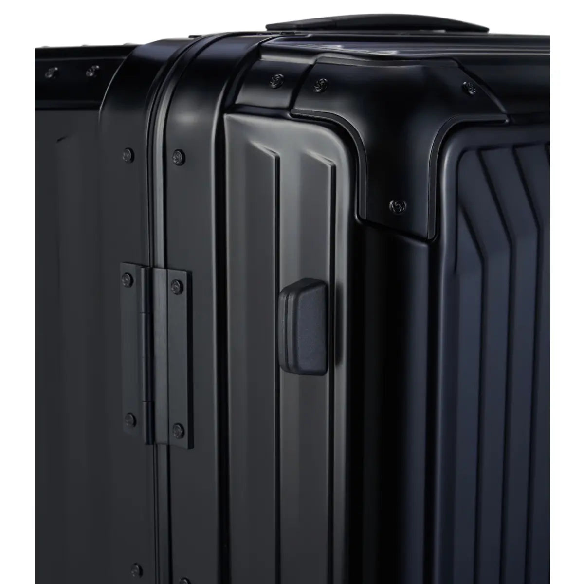 Samsonite Lite-Box ALU Anodised Aluminium 80 cm 4 Wheel Trunk - Black