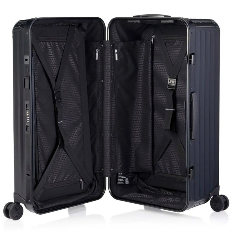 Samsonite Lite-Box ALU Anodised Aluminium 80 cm 4 Wheel Trunk - Black