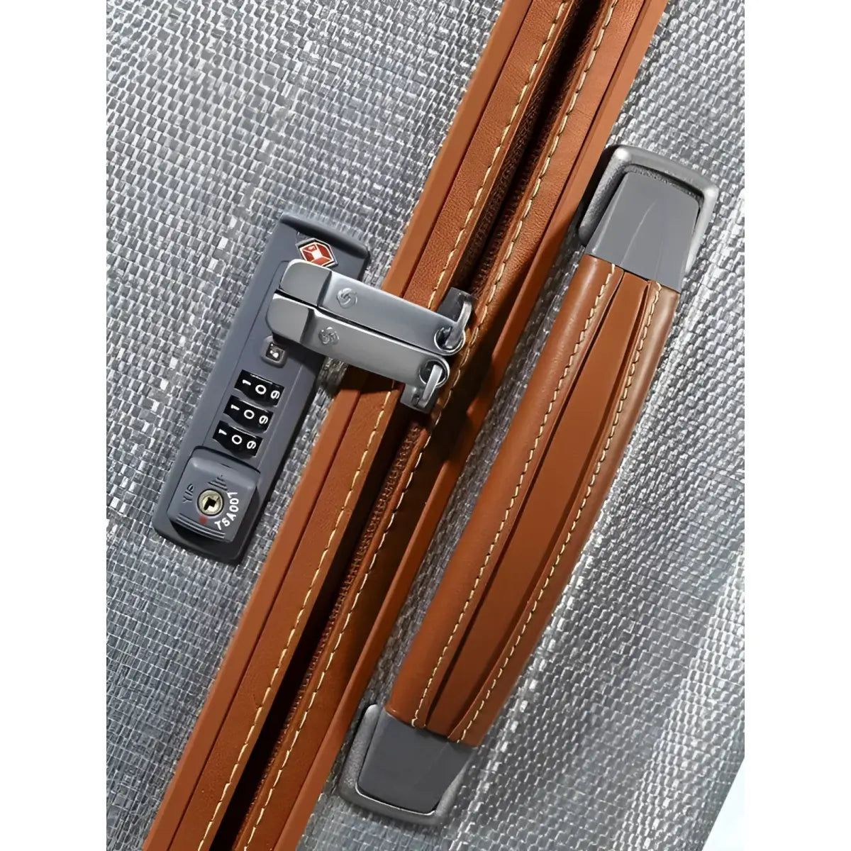 Integrated 3 digit TSA combination lock