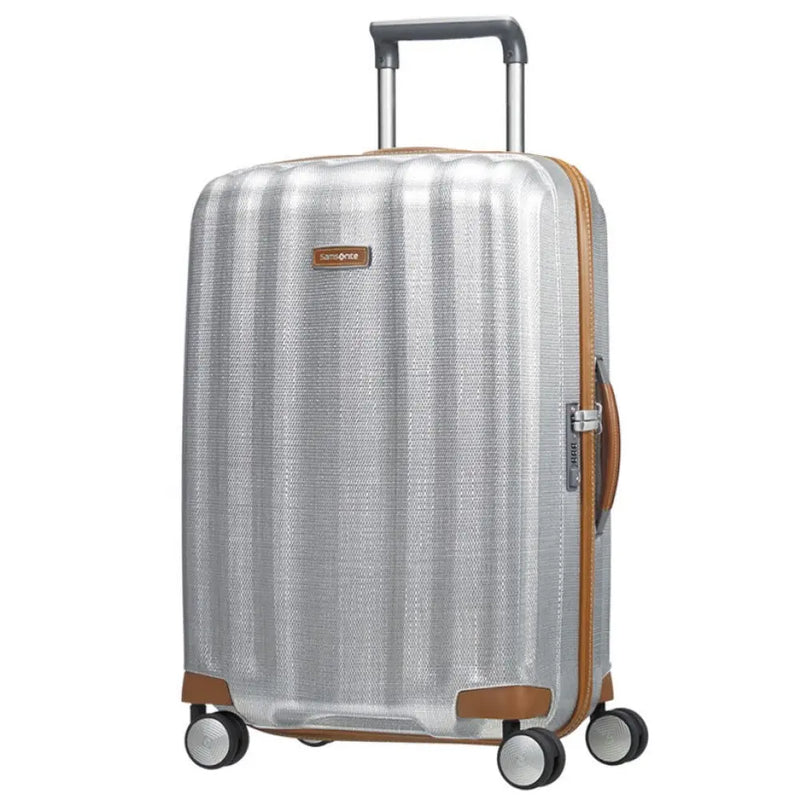 Samsonite Lite-Cube DLX 68 cm 4 Wheeled Spinner Luggage- Aluminium Colour