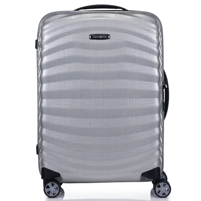 Samsonite Lite-Shock Sport 55 cm 4 Wheel Spinner Carry-On Luggage - Silver