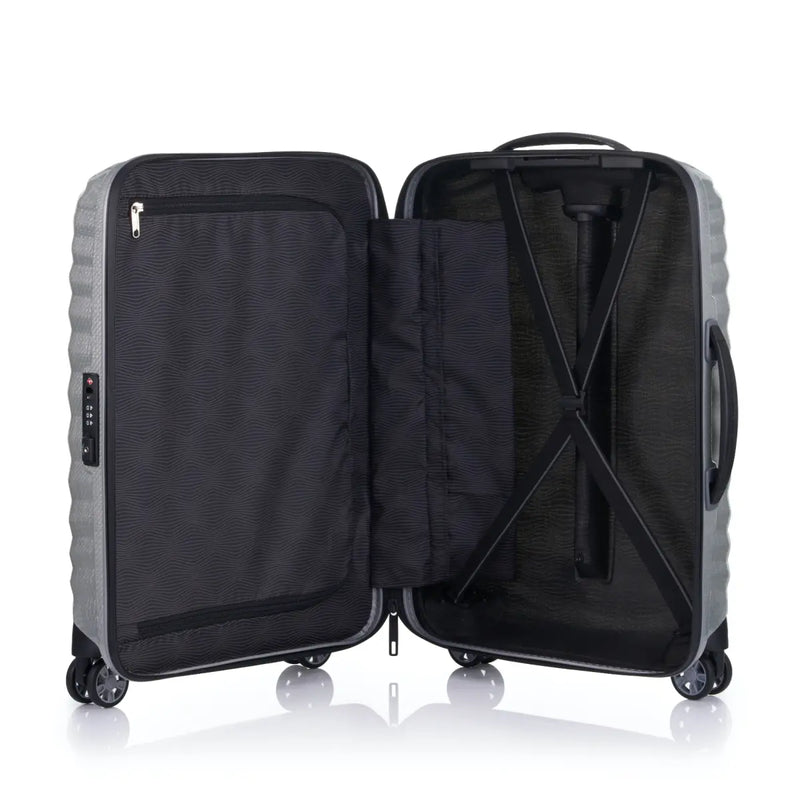 Zippered divider pad and cross ribbons in the bottom