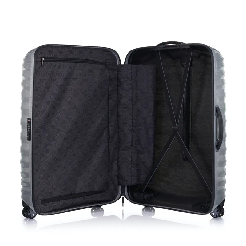 Zippered divider pad and cross ribbons in the bottom