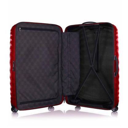 Compression straps and zippered divider