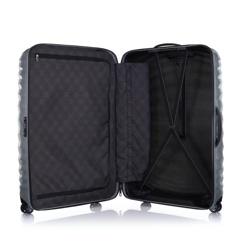 Zippered divider pad and cross ribbons in the bottom