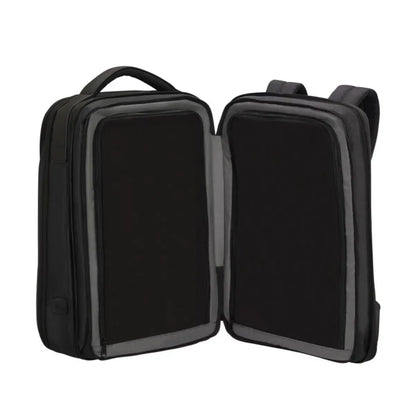 Book style opening for easy packing