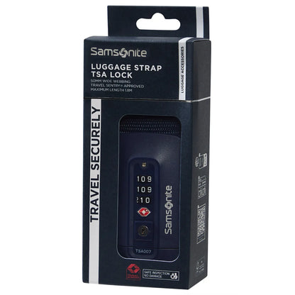 Samsonite Luggage Strap with TSA Lock - Midnight Blue